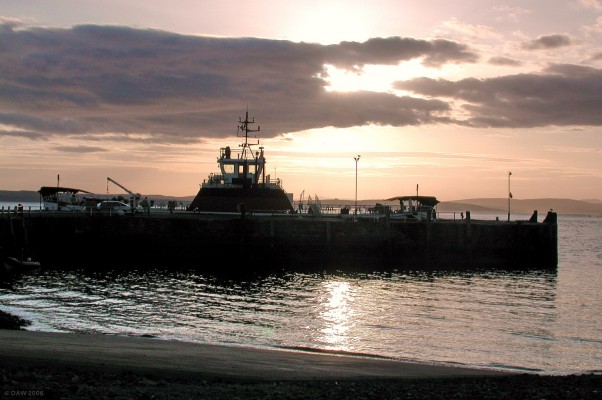 Finished with engines
The Cumbrae ferry ties up at Largs pier for the night.
