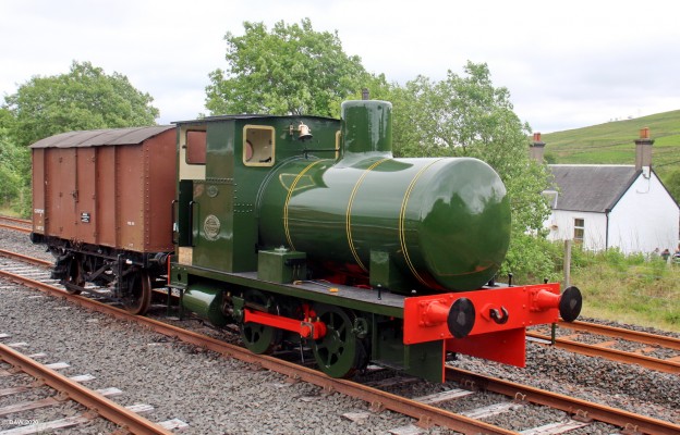 Fireless Steam loco, Doon Valley Railway
This is the only fully operational fireless Steam locomotive in the UK.  It can either operate from compressed gas or steam obtained externally and stored on board.
