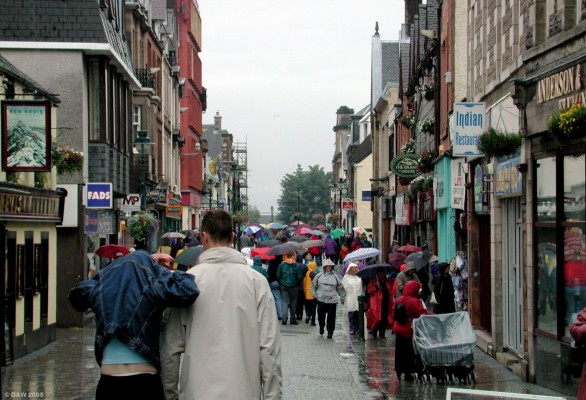Summer view of the High Street, Fort William
