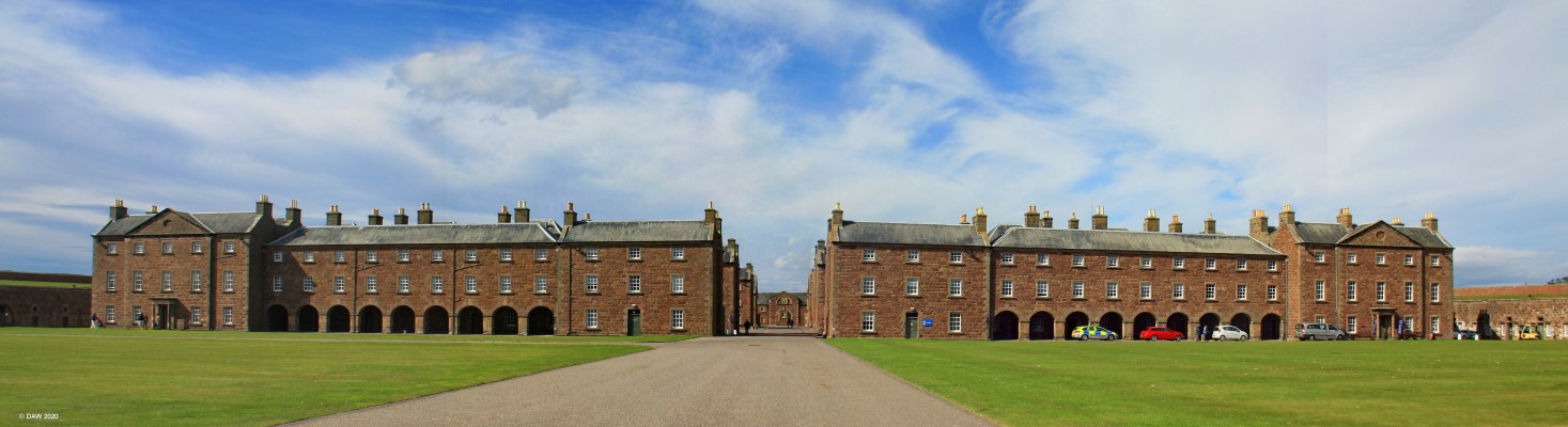 Garrison Buildings, Fort George
The 18th century garrison buildings within Fort George.  The building at the extreme right hand side is the regimental  for the Queens Own Highlanders who had a 200 years association with Fort George
