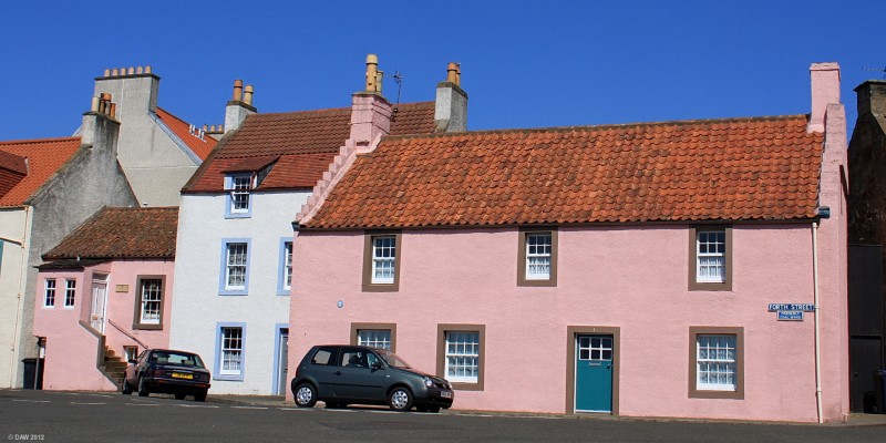 Forth Street, St Monan's
Coloured houses in the attractive village of St Monans in the East Neuk of Fife.  [url=http://www.streetmap.co.uk/map.srf?X=352757&Y=701638&A=Y&Z=110/] Map location. [/url]
