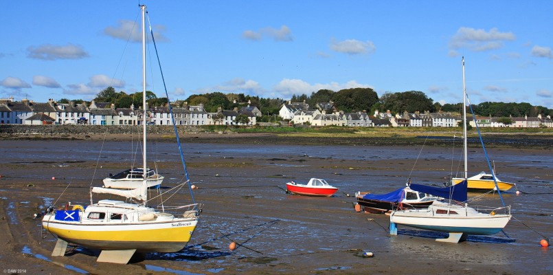 Garlieston Bay, Garlieston, Dumfries & Galloway
It probably looks better with the tide in.  Garlieston is one of those places where time seems to stand still, its off the beaten track and always seems deserted any time I've visited.  This view is taken from the end of the harbour.  [url=http://streetmap.co.uk/map.srf?X=248178&Y=546283&A=Y&Z=115/] Map location. [/url]
