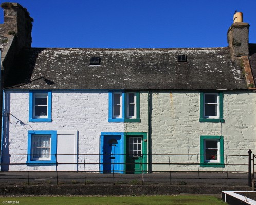 Garlieston Cottages, Dumfries & Galloway
Garlieston is a small planned village that was formed in the mid 18th century by the 6th Earl of Galloway.  The blue cottage has a date above the doorway of 1764.  [url=http://streetmap.co.uk/map.srf?X=247781&Y=546408&A=Y&Z=115/] Map location. [/url]
