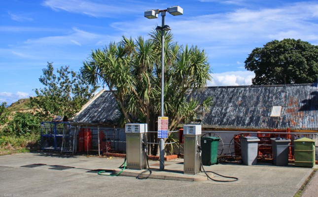 Petrol Station, Island of Gigha
[url=http://streetmap.co.uk/map.srf?X=164876&Y=648925&A=Y&Z=115/] Map location. [/url]
