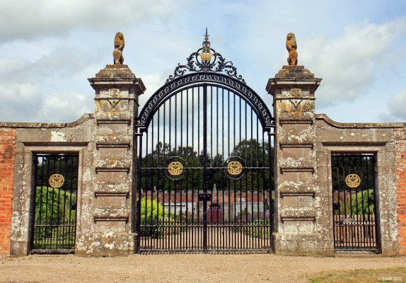 The gates to the walled garden, Glamis Castle
