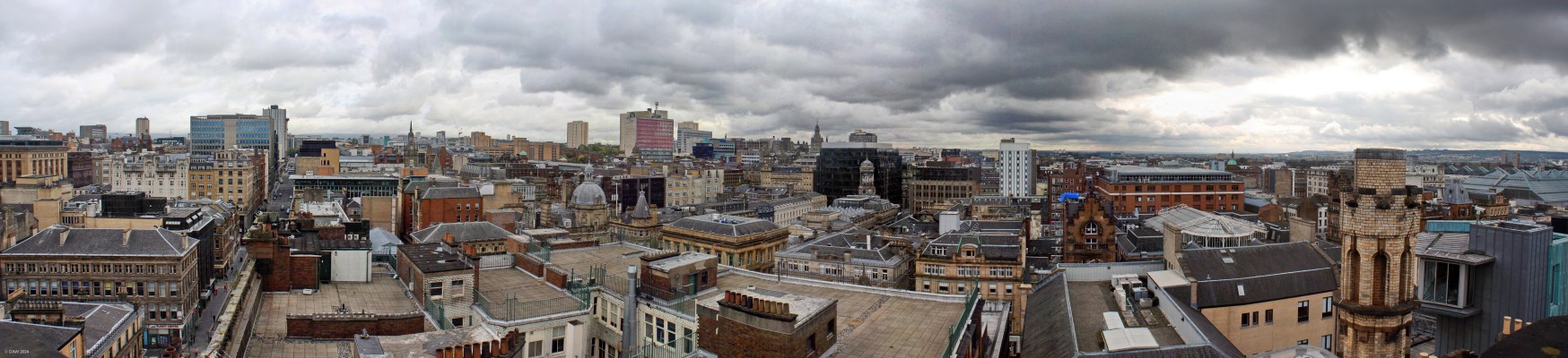 Glasgow rooftop panorama, 2018
A rooftop panorama of Glasgow city centre looking east.  Taken from The Lighthouse Building.
