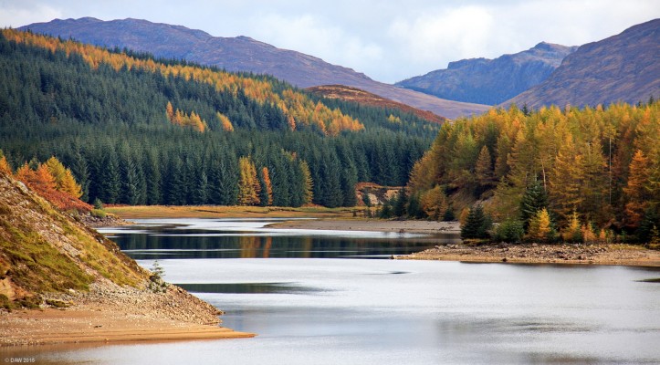 River Spean
The River Spean as it flows into what is now Loch Moy behind the Laggan Dam.  The loch is used as a reservoir.  [url=http://streetmap.co.uk/map.srf?X=238627&Y=781672&A=Y&Z=115/] Map location. [/url]
