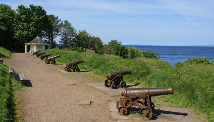 Ornamental Gun Battery, Culzean Castle
The Gun Battery and Mast House at Culzean Castle.  It was suggested that despite its mock fortifications the Castle appeared undefended.  The answer was this ornamental gun battery completed in 1815.
