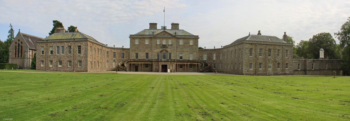Haddo House, Aberdeenshire
The impressive rear aspect of Haddo House.  The house dates from 1732, having replaced Kellie Castle which was burnt down by the Covenanters.  It was designed byy Wiliam Adam in the Georgian Palladian style.  Since the 1979 the house has been in the hands of the National Trust for Scotland and the house and grounds are open to the public.
