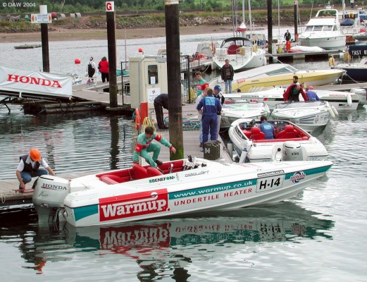 Honda Powerboats at the Marina, 2002
