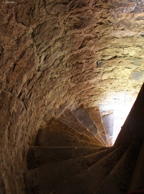 Hopetoun Monument steps
There are 132 narrow steps that take you up to the viewing tower at the top of the Monument.  Some sections are quite dark but its woth the effort for the view. 
