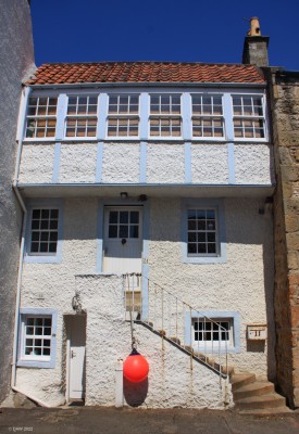 House in harbour area at St Monans, Fife
