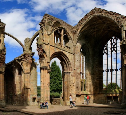 Melrose Abbey
The Presbytery interior at Melrose Abbey. [url=http://www.streetmap.co.uk/map.srf?X=355022&Y=634150&A=Y&Z=120/] Map location. [/url]
