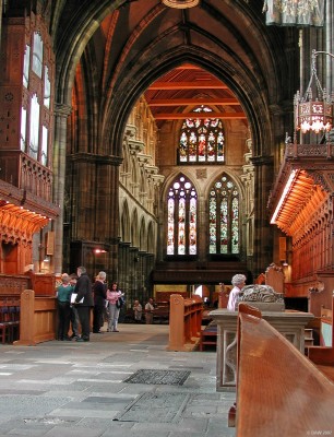 Inside Paisley Abbey
Looking West towards the oldest part of the Abbey which dates from the 14th century.
