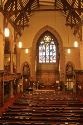 Inside the Clark Memorial Church, Largs
A view from the rear gallery of Clark Memorial Church.  Opened in 1892, it was the gift of John Clark of the Anchor Thread Mill in Paisley, who had his summer residence in Largs.
