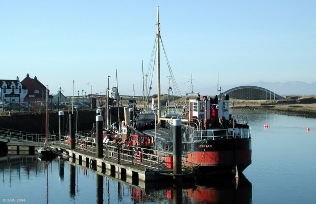 Irvine Harbour
A view of Irvine Harbour and Maritime Museum, part of the[url=http://www.scottishmaritimemuseum.org/irvine.htm] Scottish Maritime Museum[/url] The 'Big Idea' and Mountains of Arran can be seen in the background. [url=http://www.multimap.com/map/browse.cgi?lat=55.6058&lon=-4.7002&scale=25000&icon=x]Map Location[/url]
