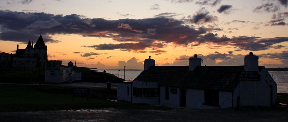 The last of the day at The Last House, John O' Groats.
After the tour buses and the last visitor has gone and the tartan trinket shops are closed John O' Groats becomes a peaceful and tranquil place in the last hour of daylight. [url=http://www.streetmap.co.uk/map.srf?X=338074&Y=973400&A=Y&Z=115/] Map location. [/url]
