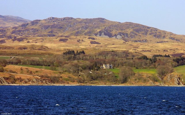 Jura House, Isle of Jura
Built by the Campbells of Jura the house is in the Ardfin estate on Jura.  The Island is split into 6 estates, all under different ownership.  Jura House has a large walled garden.  In 2010 a new owner took over the house and closed the garden to the public  so I'm not sure whether this is still the case or not.
