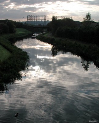 Forth & Clyde Canal, Glasgow
The Gasometers at Kelvindale almost look attractive in the evening light from a bridge over the Forth & Clyde Canal. [url=http://www.streetmap.co.uk/map.srf?X=254760&Y=669522&A=Y&Z=115/] Map location. [/url]
