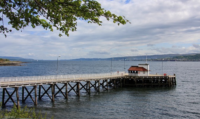 Kilcreggan Pier, River Clyde
One of the last remaining Victorian Piers on the Clyde.  Opened in 1897 and still in use today with a passenger service 6 days a week across to Gourock.  [url=http://www.streetmap.co.uk/map.srf?X=224122&Y=680446&A=Y&Z=115/] Map location. [/url]
