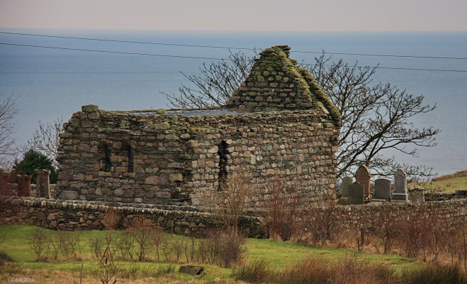 Kilmory Knap Chapel, Loch Sween
The the end of a single track road along Loch Sween you will come across this unassuming little ruined Chapel.  What it contains is worth the effort though with a host of carved stone graveslabs dating from around the 14th century onwards. [url=http://www.streetmap.co.uk/map.srf?X=170362&Y=675274&A=Y&Z=115/] Map location. [/url]
