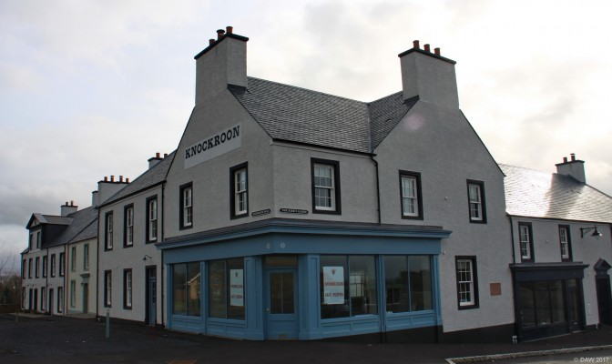 Knockroon, New Cumnock
Knockroon is a new planned village that eventually could have as many as 700 houses.  It is on the estate of Dumfries House which Prince Charles helped to save.  The are of a traditional Scottish design but financial problems have meant that since 2011 only the corner block you see here has been built.  [url=http://streetmap.co.uk/map.srf?X=255860&Y=620939&A=Y&Z=120/] Map location [/url]
