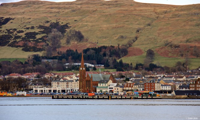 Largs from the sea, 2016
A winter view of Largs from the Cumbrae ferry.
