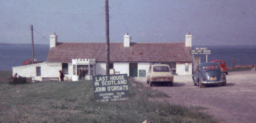 The Last House, John O Groats, 1976
John O Groats has changed considerably since this photo was taken in 1976 with more tourist shops and a proper car park.  This house is still there with only a few minor alterations
