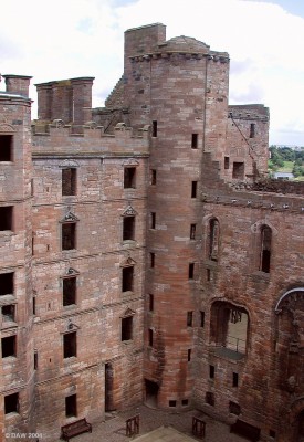 The internal Courtyard at Linlithgow Palace
