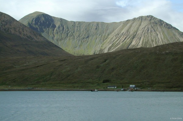 Loch Ainort, Isle of Skye
Over looking Loch Ainort with the sun on the Glamaig mountains, the highest on the left is 775m. [url=www.multimap.com/map/browse.cgi?lat=57.3602&lon=-6.4257&scale=25000&icon=x/]Map location[/url]
