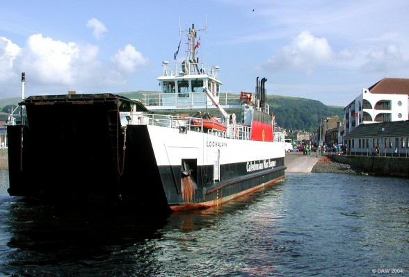 Loch Alain car ferry at Largs pier
A short trip across the water will take you from Largs to the Great Cumbrae Island
