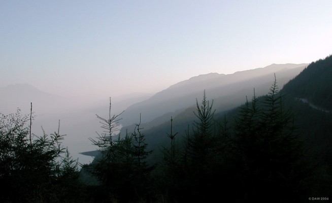 Loch Carron
An early morning view of Loch Carron from a location on the south side where the road is high above the loch.    The Eastern end of the Loch can almost be seen through the mist. [url=www.multimap.com/map/browse.cgi?lat=57.3505&lon=-5.5452&scale=25000&icon=x/]Map location[/url]

