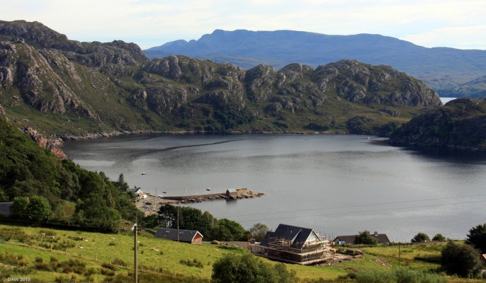Loch Diabaig, Wester Ross
Looking down on Loch Diabaig and Lower Diabaig pier.  Loch Diabaig is a sea loch that opens out on Loch Torridon, a glimpse of which can be seen through the hills. [url=https://streetmap.co.uk/map.srf?X=179812&Y=860589&A=Y&Z=120/] Map location. [/url]
