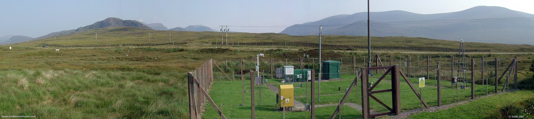 Loch Glascarnoch Automatic Weather Station
The MET offce operates several automatic weather stations around the UK.  This is one of them and lies next to the A835 to Ullapool.  The mast on the mast next to the green box is a video camera that takes 360 degree pictures at regular intervals.  These pictures are available to the public at the [url=http://www.metoffice.gov.uk/weather/uk/webcam/]MET office web site.[/url] 
