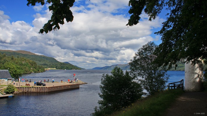 Loch Ness from Fort Augustus
A view of Loch ness from where the Caledonian Canal enters the Loch at Fort Augustus.  By volume, Loch Ness is the largest fresh water loch in Scotland, it contains more fresh water than all the lakes of England and wales combined. [url=https://streetmap.co.uk/map.srf?X=238178&Y=809285&A=Y&Z=115/] Map location. [/url]
