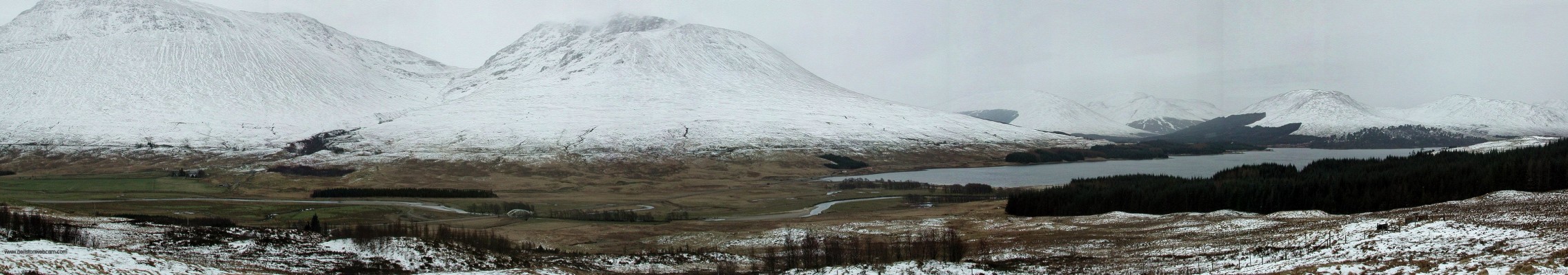 Over looking Loch Tulla in winter
Another winter view over Loch Tulla but with a little more snow.  [url=http://www.streetmap.co.uk/map.srf?X=230887&Y=745185&A=Y&Z=120/] Map location. [/url]
