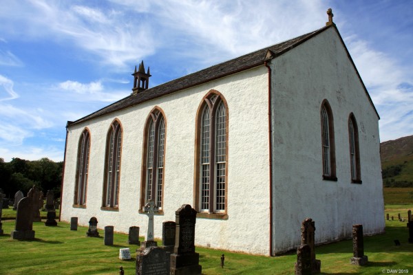 The former Lochcarron East Church, 2016
Built in 1840 this grade B list building served as the parish church until 1987 when it was handed to the council and was only used for funerals until 2005 when it was taken over privately.  This wasn't happy time for the church with the own having great plans that all came to nothing and in the mean time the church deteriorated.  But since 2018 a [url=https://www.lochcarronchurch.com/about/] new owner [/url] has taken over and is making progress is renovations and repairs.
