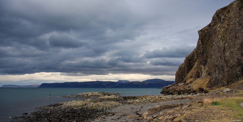 Looking out from Ellenabeich towards Mull
Sometimes I think blue skies are over rated.  The clouds are probably the most interesting feature of this view looking out from Ellenabeich over the Firth of Lorn towards the Mountains of Mull.  [url=http://www.streetmap.co.uk/map.srf?X=174155&Y=717477&A=Y&Z=115/] Map location. [/url]
