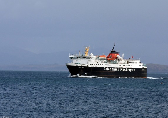 M.V. Isle of Mull
The Isle of Mull approaches Craignure on Mull.  Built at Fergusons in Port Glasgow in 1988 she can caryy 71 cars and 951 passengers at speed of 15 knots.  [url=http://www.streetmap.co.uk/map.srf?X=171660&Y=737240&A=Y&Z=126/] Map location. [/url]
