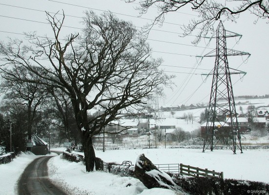 March, AY34
On a cold March morning AY34 helps carry the power that will heat someone's home in some distant location west of Neilston.   [url=http://www.streetmap.co.uk/map.srf?X=246673&Y=656642&A=Y&Z=115/] Map location. [/url]
