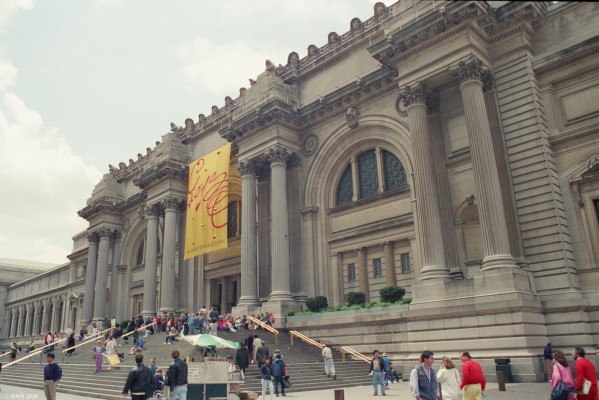The Metrapolitan Museum of Art, New York City, 1989
The Museum first open in 1972 and is now the largest Art Museum in the United States.  It sits on the edge of Central Park.
