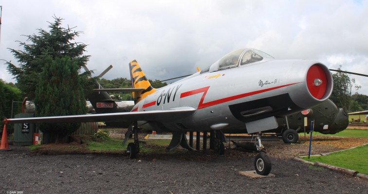 Dassault Mystere IVA, Dumfries & Galloway Aviation Museum
One of the early jet fighters developed by Dassault in the 1950's.

