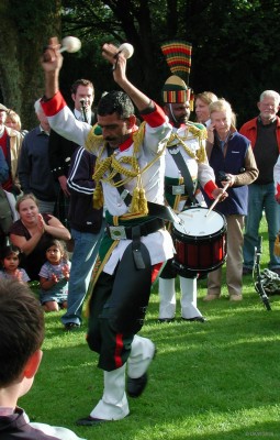 2006, more dancing
Not to be out done some members of the Patiala Pipe Band from Pakistan did there own form of dancing.
