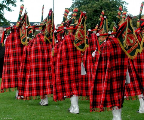 2006, The Patiala pipe band displaying more tartan than you can shake a stick at.
