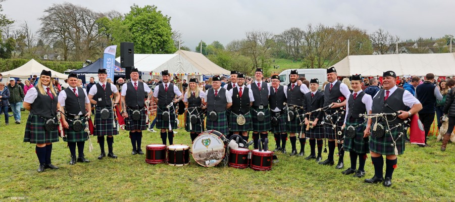 The Neilston & District Pipe Band, Neilston Show 2023
