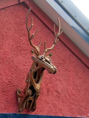 Not what it first seems, Lower Diabaig
Spotted on a shed in Lower Diabaig, its only when you get close you realise its not what your first thought it was.  [url=https://streetmap.co.uk/map.srf?X=179001&Y=860394&A=Y&Z=115/] Map location. [/url]
