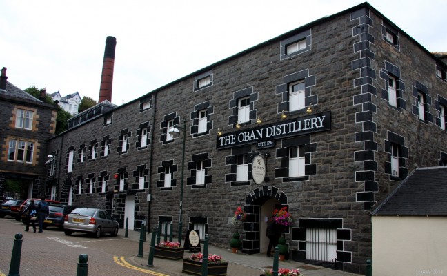 Oban Distillery
Dating from 1794 Oban Distillery is one of the oldest in Scotland.  The building we see today was reconstructed between 1890 and 1894 and is much the same as it was then. [url=http://www.streetmap.co.uk/map.srf?X=186020&Y=730110&A=Y&Z=115/] Map location. [/url]
