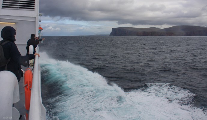 Pentland Firth
Even on a summer day like this the Pentland Firth crossing to Orkney can have a good swell on it.
