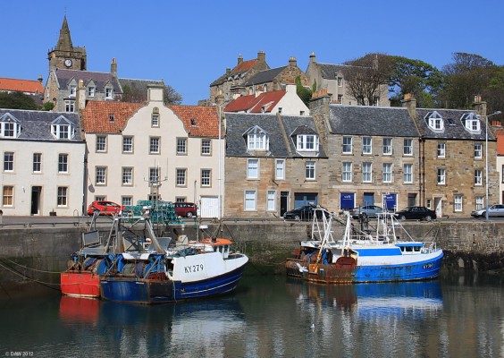 Pittenweem Harbour, 2011
Pittenweem Parish Church can be seen on the hill above.  [url=http://www.streetmap.co.uk/map.srf?X=354978&Y=702400&A=Y&Z=115/] Map location. [/url]
