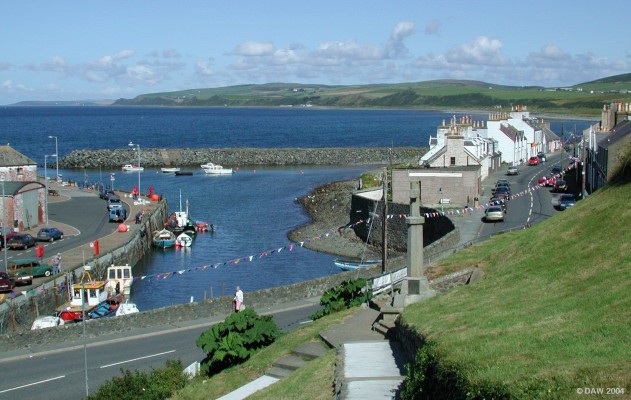Port William, Galloway
Port William is an example of a planned village, lying on the eastern shore of Luce Bay in Galloway, founded by Sir William Maxwell of Monreith in 1770.
